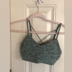 Forever 21 Sports Bra XS Green/Gray